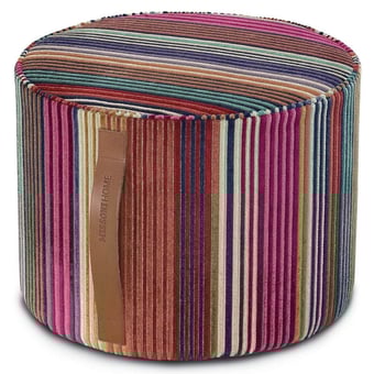 Pouf cylinodrique Libertad Multicolore Missoni Home
