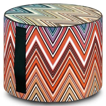 Pouf cylindrique Kew Outdoor Multicolore Missoni Home