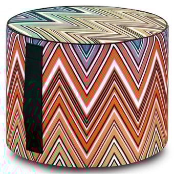 Pouf cylinodrique Kew Outdoor Multicolore Missoni Home
