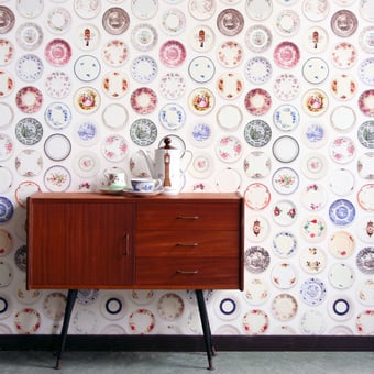 Porcelain Wallpaper Colorful Studio Ditte