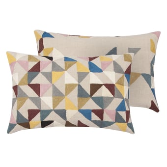 Harlequin Cushion Linen Multi Niki Jones
