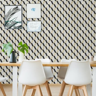 Papel pintado Diamant 2 Noir Nobilis