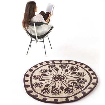 Alfombras Rangoli Petita diámetro 125cm Nanimarquina