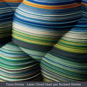 Divina Mélange 2 Fabric Blanc/Gris Kvadrat