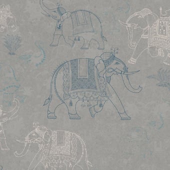 Baranasi Wallpaper Ardoise Tres Tintas Barcelona