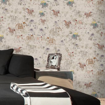 Baranasi Wallpaper Ardoise Tres Tintas Barcelona