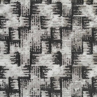 Chimère Embroidered Embroidered Fabric Charbon Nobilis