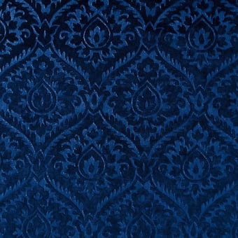 Velluto gaufré Grenade Bleu marine Nobilis