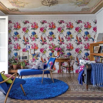 Papel pintado mural panorámico Amrapali Peony Designers Guild