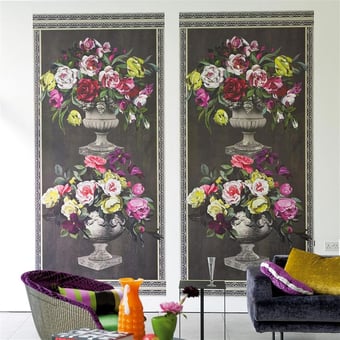 Papel pintado mural panorámico Ornamental Garden Slate Designers Guild