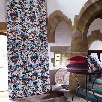 Tulipan Fabric Multi/Ivoire Osborne and Little