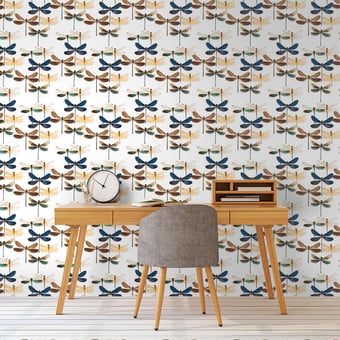 Papel pintado Libellule Multicolore Curious Collections