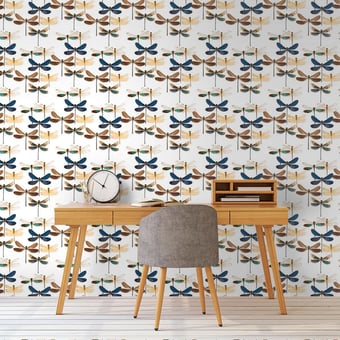 Papier peint Libellule Multicolore Curious Collections