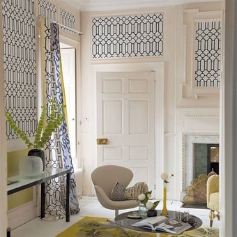 Carta da parati Porden Black/White Designers Guild