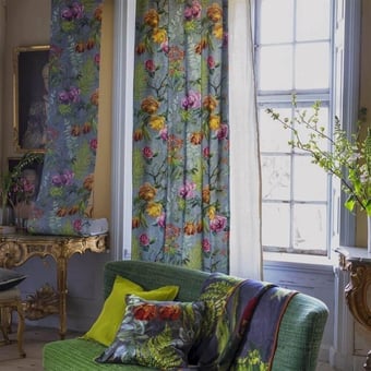 Tulipani Fabric Graphite Designers Guild