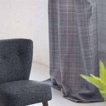 Tweed Fabric Charcoal Designers Guild