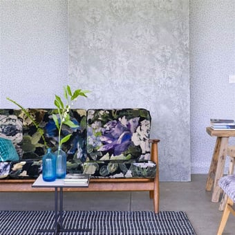 Papel pintado Damasco Slate Designers Guild