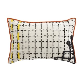 Bandas D Cushion Black Gan Rugs