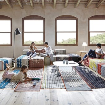 Bandas Orange Rugs 180x250 cm Gan Rugs