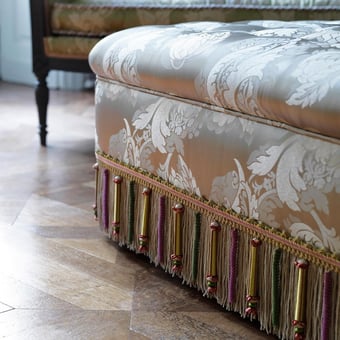 Duchesse beaded fringe Crème Houlès