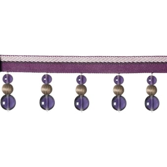 Opale Beaded fringe Miel Houlès