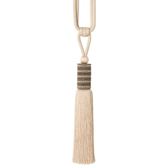 Opale beaded tassel tieback Craie Houlès