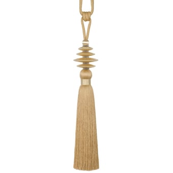 Onyx Metal tassel tieback 115cm Or Houlès