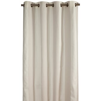 Estoril Curtain Blanc/Gris Toiles de Mayenne