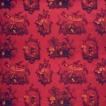 Tissu Chinoise Gris Sahco