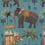 Panoramatapete The Procession Mindthegap Blue/Brown/Green WP20170