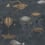 Papier peint panoramique Macchine Volanti Fornasetti Cole and Son Midnight 97/1002