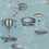 Carta da parati murale Macchine Volanti Fornasetti Cole and Son Slate blue 114.10021