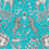 Tissu Kruger Clarke and Clarke Teal F1111/07