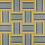 Intrigue Wallpaper Mériguet-Carrère Paris Bleu Vert/Curry INT02