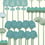 Allium Wallpaper Cole and Son Bleu/vert 115/12035