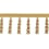 75 mm Palladio beaded Fringe Houlès Jaune 33136-9100
