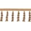 75 mm Palladio beaded Fringe Houlès Doré 33136-9135