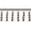 75 mm Palladio beaded Fringe Houlès Or 33136-9720