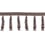 75 mm Palladio beaded Fringe Houlès Taupe 33136-9800