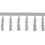 75 mm Palladio beaded Fringe Houlès Gris 33136-9920