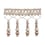 14 cm Palladio beaded Fringe Houlès Perle 33135-9020