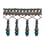 14 cm Palladio beaded Fringe Houlès Turquoise 33135-9660