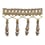 14 cm Palladio beaded Fringe Houlès Or 33135-9720