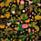 Asian Fruits and Flowers Panel Mindthegap Anthracite WP20314