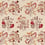 Stoff Newill Stickerei Morris and Co Wine/Saffron DM5F236825