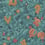 Vines of Pomona Wallpaper Cole and Son Orange/Teal 116/2005