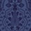 Pugin Palace Flock Wallpaper Cole and Son Dark Hyacinth 116/9033