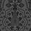 Pugin Palace Flock Wallpaper Cole and Son Charcoal 116/9035