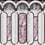 Archs Panel Coordonné Rose 8605002