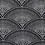 Feather Fan Fabric Cole and Son White on Black F111/8031